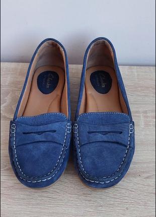 Кожаные мокасины clarks2 фото