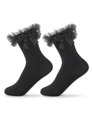 Нарядні шкарпетки для дівчинки з бантом be snazzy1 фото