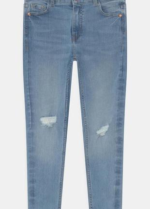 Голубые джинсы скинни marks &amp; spencer mini ivy, состояние новых, р. 158