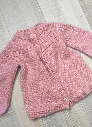 Рожева кофта з блискітками