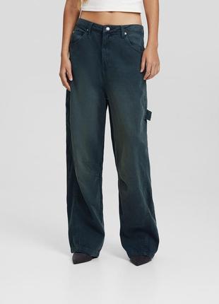 Штани джинси широкі джинси баггі, багги, buggy джинсы широкие мешковатые3 фото