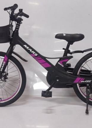 Дитячий двоколісний велосипед 20 дюймів магнієва рама на спицях mars-2 evoultion 20 дюймів рожевий4 фото