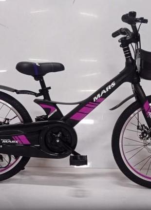 Дитячий двоколісний велосипед 20 дюймів магнієва рама на спицях mars-2 evoultion 20 дюймів рожевий7 фото
