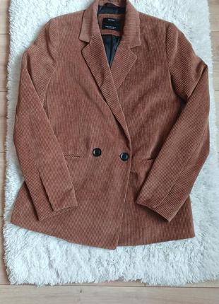 Вельветовый пиджак, двубортный вельветовый пиджак, вельветовый блейзер, стильный пиджак вельвет5 фото