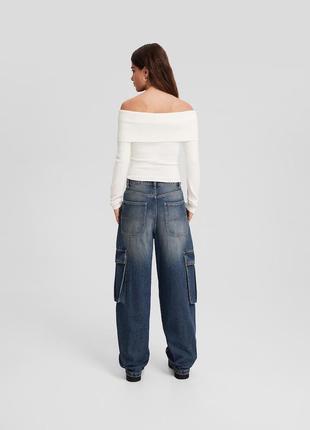 Джинсы, джинсы карго cargo багги багги широкие, джинсы skater, джинсы широкие меховое, мешковатые джинсы3 фото