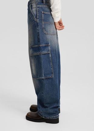 Джинсы, джинсы карго cargo багги багги широкие, джинсы skater, джинсы широкие меховое, мешковатые джинсы