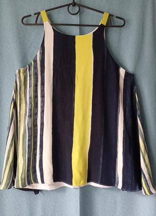 Блуза открытая интересного кроя, майка next 12/40