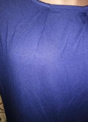 💙💙💙женская синяя трикотажная футболка marks&spencer💙💙💙5 фото