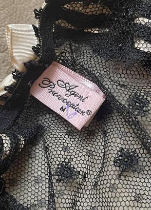 Agent provocateur чорні трусики труси мереживні сіточка напівпрозорі з доступом knickers forever оригінал7 фото