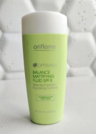 Матирующий крем флюид для лица орифлейм oriflame optimals balance1 фото