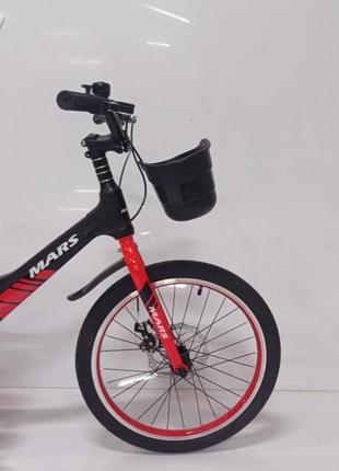 Детский двухколесный облегченный магниевый велосипед от 7 лет на 20 дюймов mars-2 evoultio красный7 фото