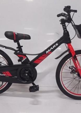 Детский двухколесный облегченный магниевый велосипед от 7 лет на 20 дюймов mars-2 evoultio красный4 фото