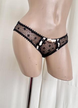 Agent provocateur черные трусики трусы кружевные сеточка полупрозрачные knickers forever оригинал