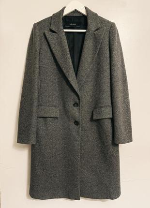 Стильне демісезонне пальто від zara (70% вовна)6 фото