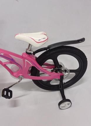 Детский двухколесный облегченный магниевый велосипед для девочки от 7 лет на 20 дюймов mars розово-черный3 фото