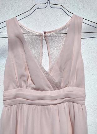 Нежное розовое платье с гипюром naf naf2 фото
