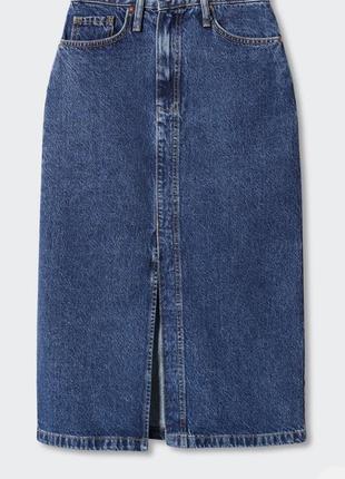 Красивая джинсовая юбка фирмы mango4 фото