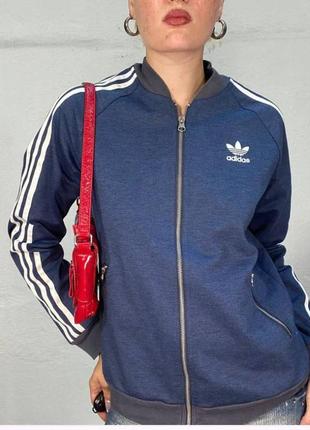 Женская кофта олимпийка винтаж adidas uk10 eur 38