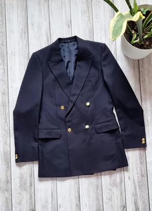 Итальянский двубортный пиджак christian dior оригинал шерстяной