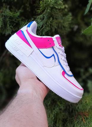 Кроссовки женские nike air force 1 shadow белые (найк аир форс шадоу, кросівки)