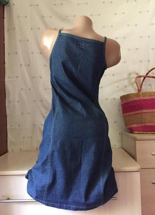 Джинсовый сарафан / платье джинсовое3 фото