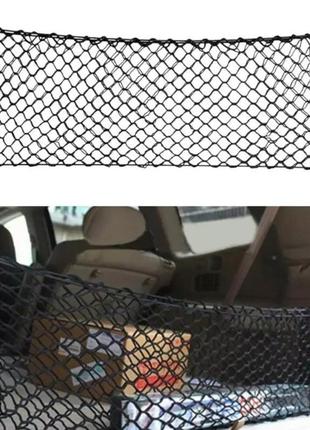 Фиксирующая сетка-карман в багажник автомобиля (универсальная) 90х40см7 фото