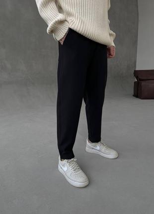 Мужские чёрные брюки мом чорні чоловічі штани брюки мом