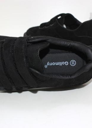 Замшеві жіночі туфлі спортивного стилю на липучках, чорні замшеві кросівки кеди6 фото