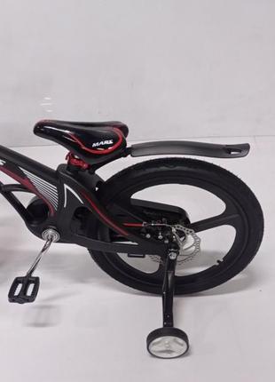 Детский двухколесный облегченный магниевый велосипед от 7 лет на 20 дюймов mars черный8 фото