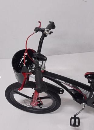 Детский двухколесный облегченный магниевый велосипед от 7 лет на 20 дюймов mars черный5 фото