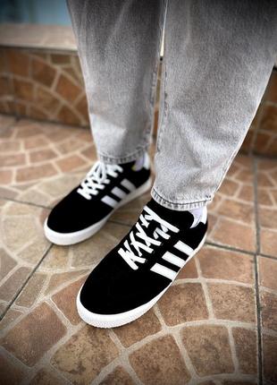 Кеди женские  черные замшевые