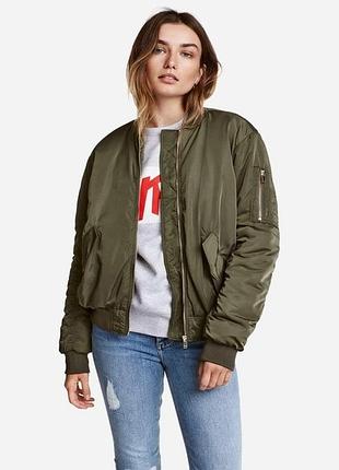 Бомбер h&m хакі р.40