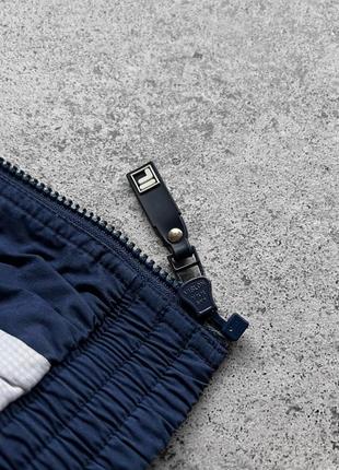 Fila vintage men’s blue 90s full zip long sleeve jacket y2k embroidered logo винтажная куртка9 фото