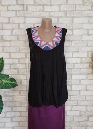 Фірмова wrangler з биркою майка/блуза в чорному кольорі з прикрасою, розмір 3-5хл