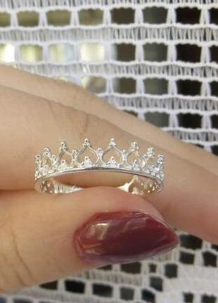 Серебро кольцо короны или сердечки3 фото