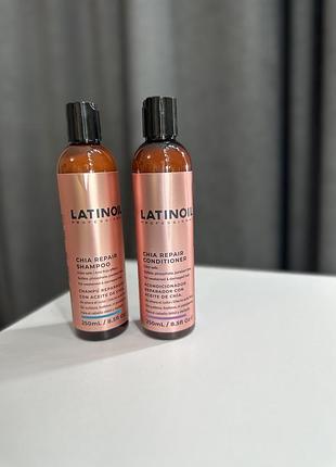 Latinoil восстанавливающий шампунь и кондиционер