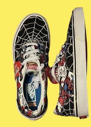 Кеды vans spider* black red white marvel венс кроссовки на весну лето осень унисекс2 фото