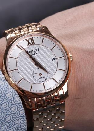 Годинник tissot tradition automatic small second t063.428.33.038.001 фото