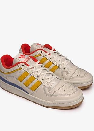 Adidas forum low x wood wood beige gw9313, кросівки adidas originals forum, шкіряні кеди брендові