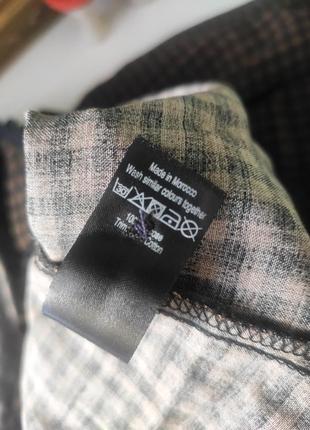 Красива блуза з комірцем в клітинку і вінтажному стилі9 фото