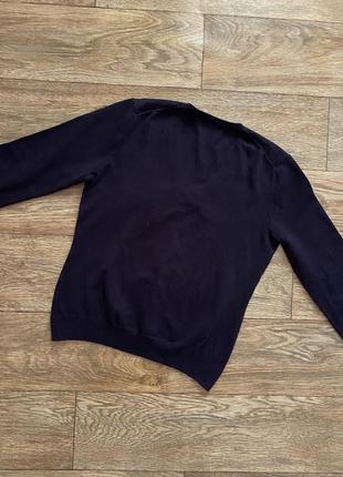 Темно синий джемпер tommy hilfiger, хлопковый свитер, кофта tommy5 фото
