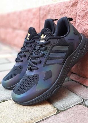 👟 кроссовки adidas xplr running shoes черные с неоном / наложка bs👟8 фото