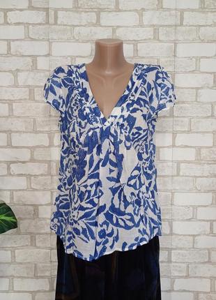 Новая лёгкая нежная воздушная блуза со 100 % хлопка в цветочный принт, размер л-ка