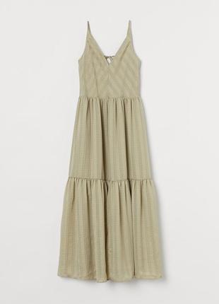 Сукня ярусна максі плаття сарафан h&m розмір 12/141 фото