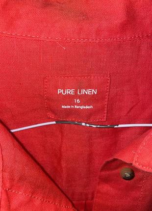 Льняная рубашка pure linen5 фото
