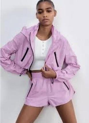 Укорочена куртка вітровка zara