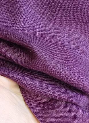 Новая лёгкая летняя юбка в пол сот 100 % льна приятного цвета "баклажан", размер с-ка7 фото