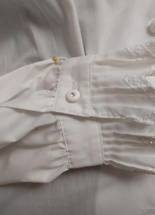 Вінтажна блуза з мереживом6 фото