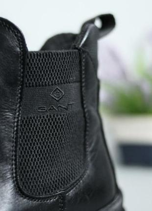 Gant женские кожаные ботинки челси черные на высокой пralph lauren zara timberland подошве clarks зимние4 фото