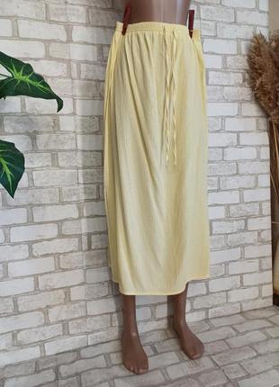Нова легкая летняя юбка миди с вискозы, по бокам разрезы, размер л-хл3 фото